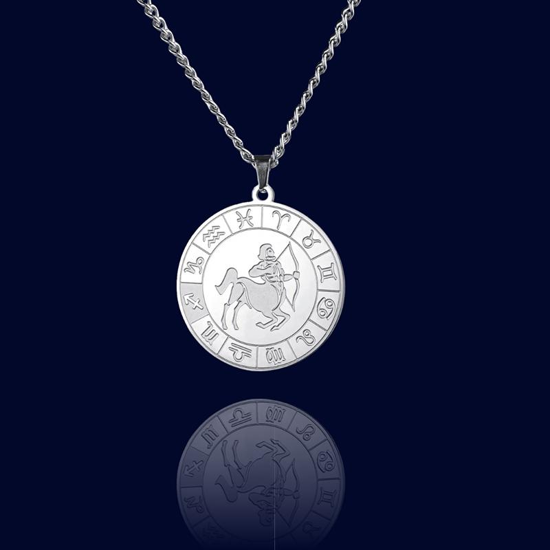Collier Signe du Zodiaque Sagittaire - Pendentif Cadran "Eldorado"