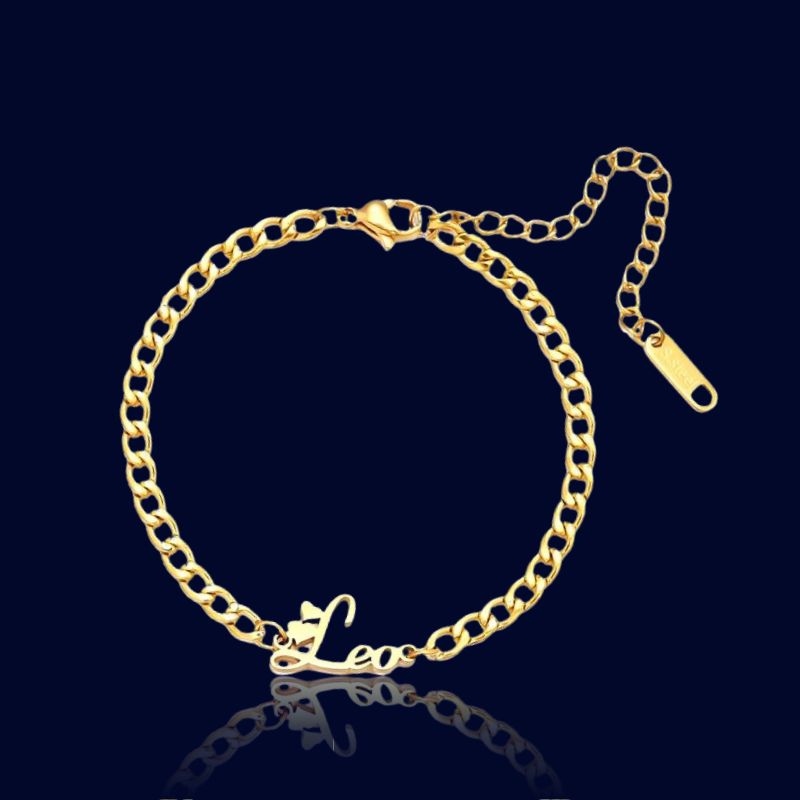 Gourmette Zodiaque Lion - Bijou Ecriture "Eros"