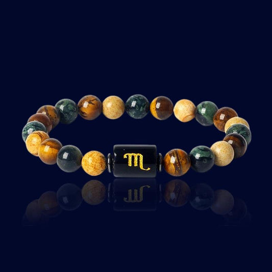 Bracelet du Zodiaque Scorpion - Pierre de Jaspe "Hestia"