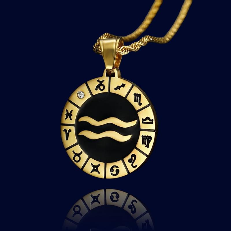 Collier Horoscope Verseau - Pendentif Personnalisé '"Hercule"