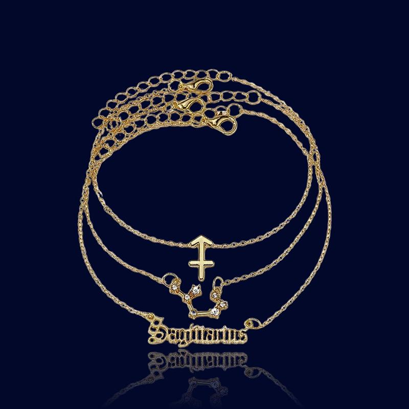 Bracelets de Cheville Astrologique 3 Pièces Sagittaire "Zeus"
