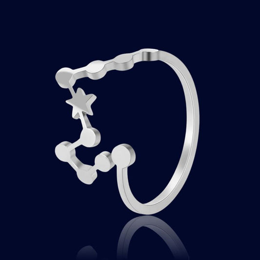 Bague Constellation Astrologique Poissons "Cassiopeia"