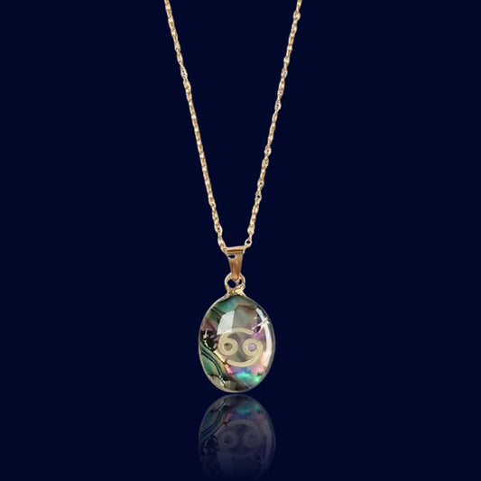 Pendentif Zodiaque Cancer - Pierre de Nacre "Orion"