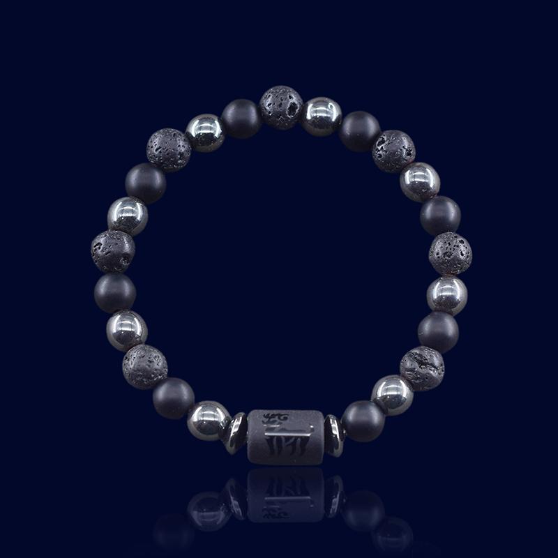 Bracelet Astrologique Bélier - Pierre de Lave "Hephaïstos"