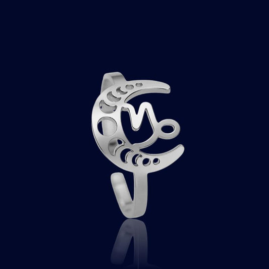 Bague Signe Astro Lunaire Capricorne "Astrae"