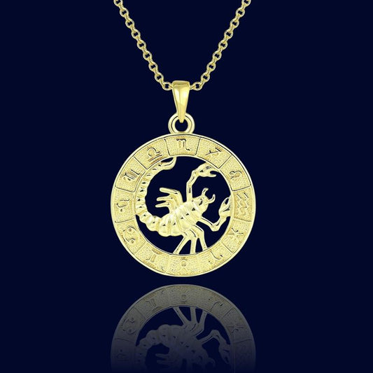 Collier Astro Scorpion - Pendentif Cuivre "Aeolus"
