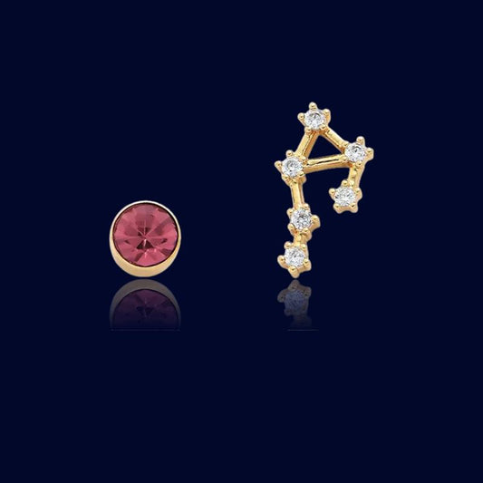 Boucles d'oreilles Signe Astro Pierre Balance "Phoebe"