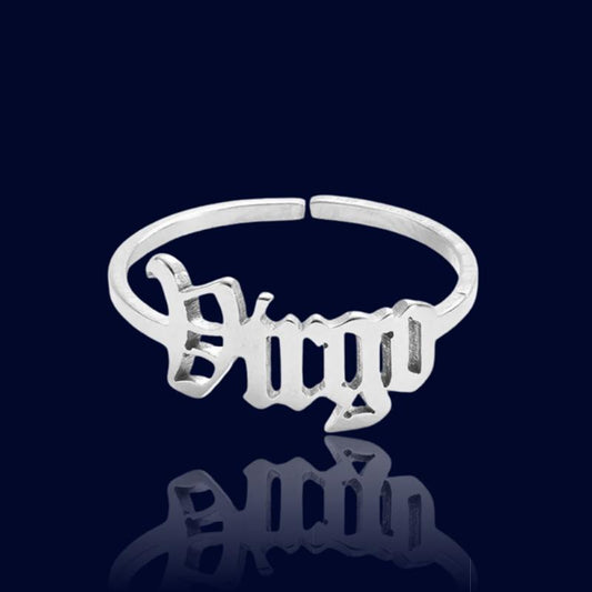 Bague Signe Zodiaque Ecriture Vierge "Alcyone"