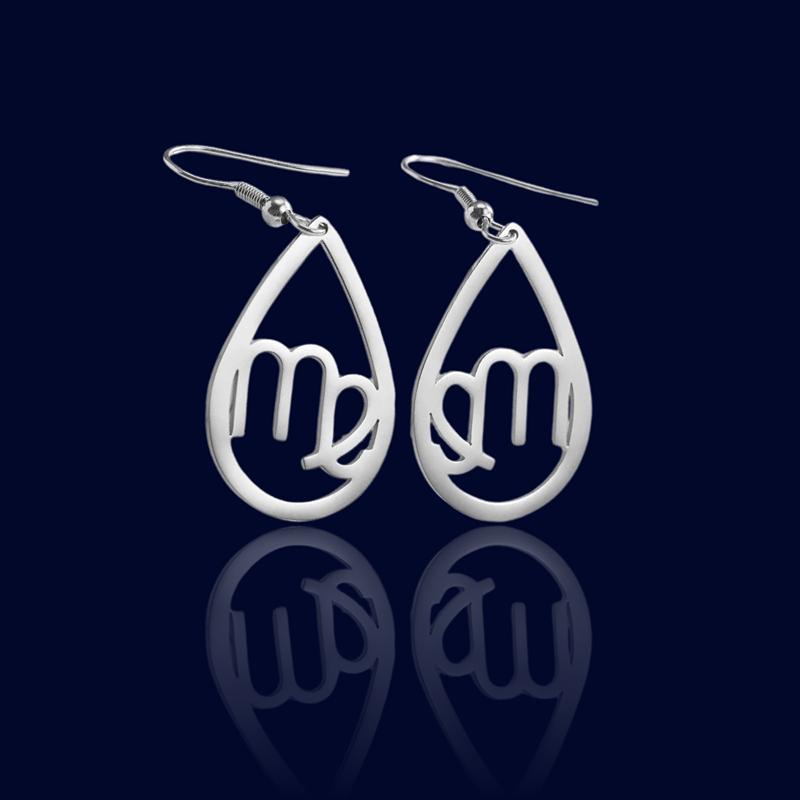 Boucles d'oreilles Astrologique Ovales Vierge "Helios"