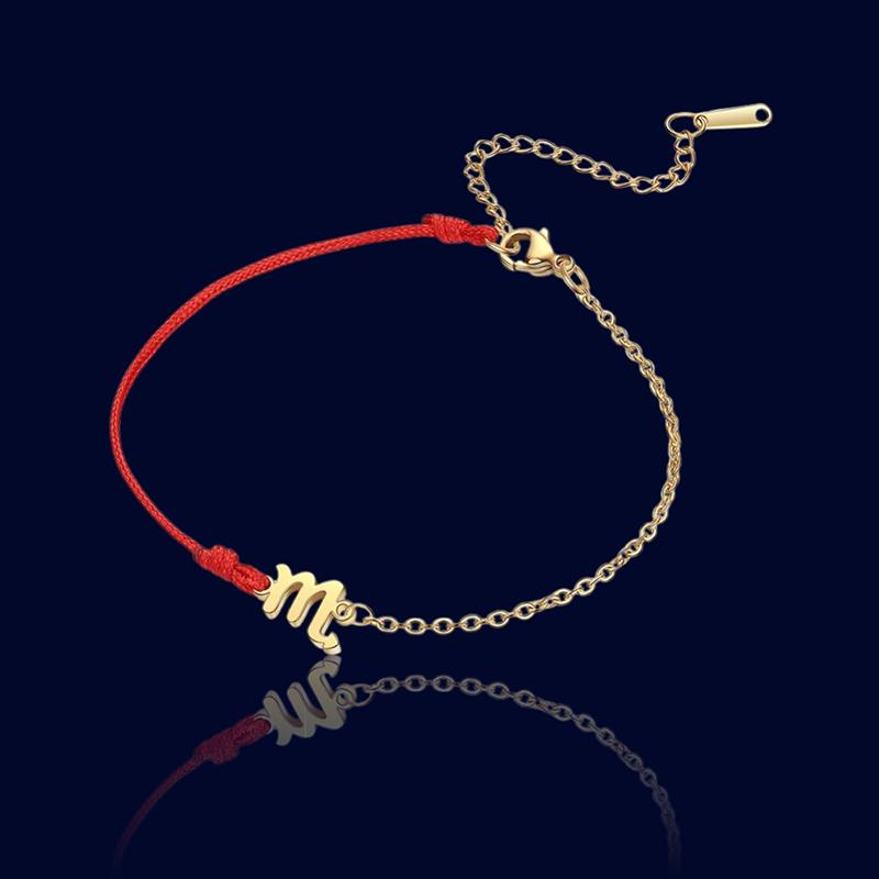 Bracelet Signe Zodiaque Scorpion - Bijou Cordon "Nyssa"