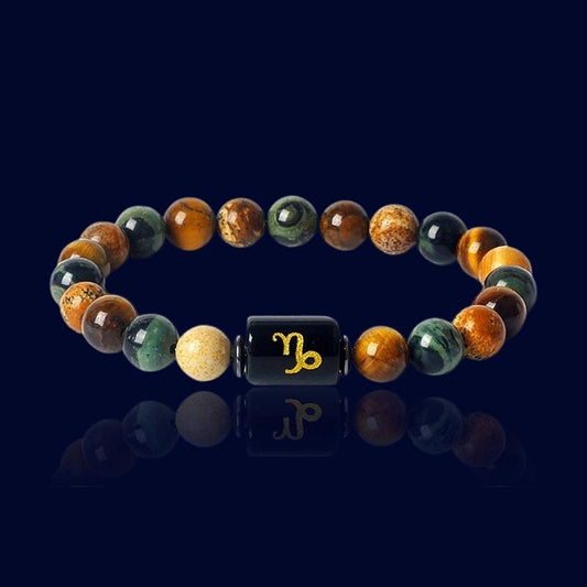 Bracelet du Zodiaque Capricorne - Pierre de Jaspe "Hestia"