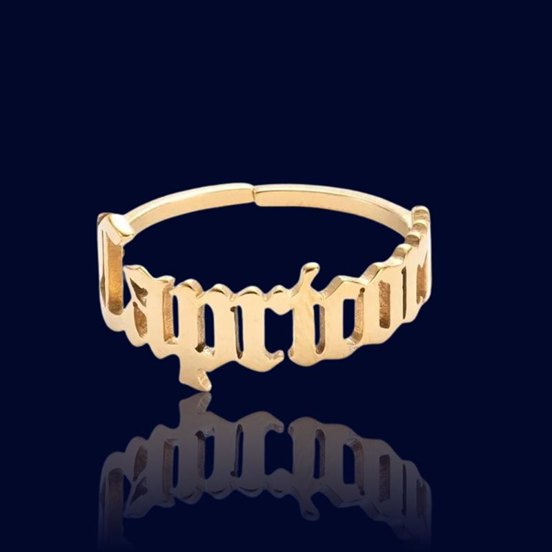 Bague Signe Zodiaque Ecriture Capricorne "Alcyone"