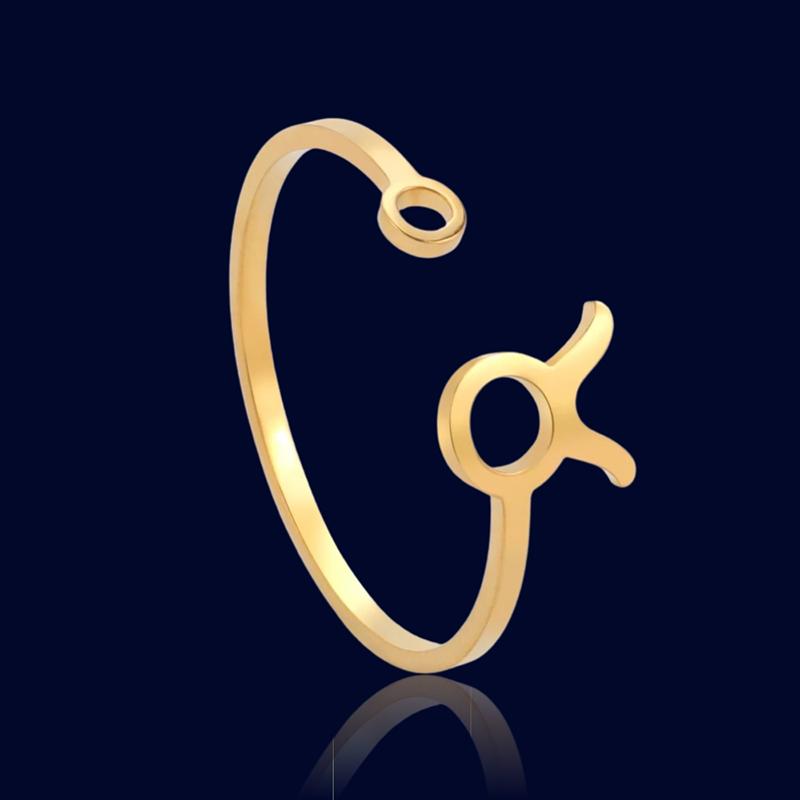 Bague Signe du Zodiaque Personnalisé Taureau "Lyra"