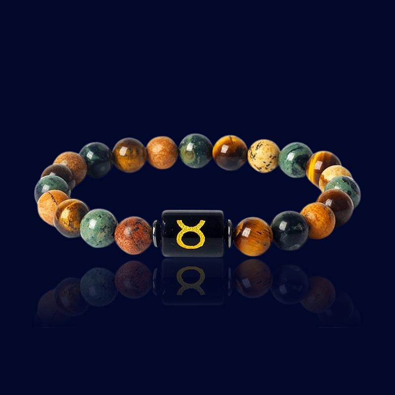 Bracelet du Zodiaque Taureau - Pierre de Jaspe "Hestia"