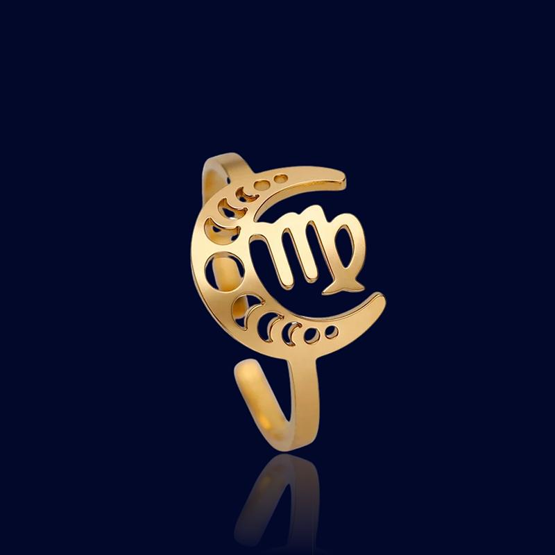 Bague Signe Astro Lunaire Vierge "Astrae"