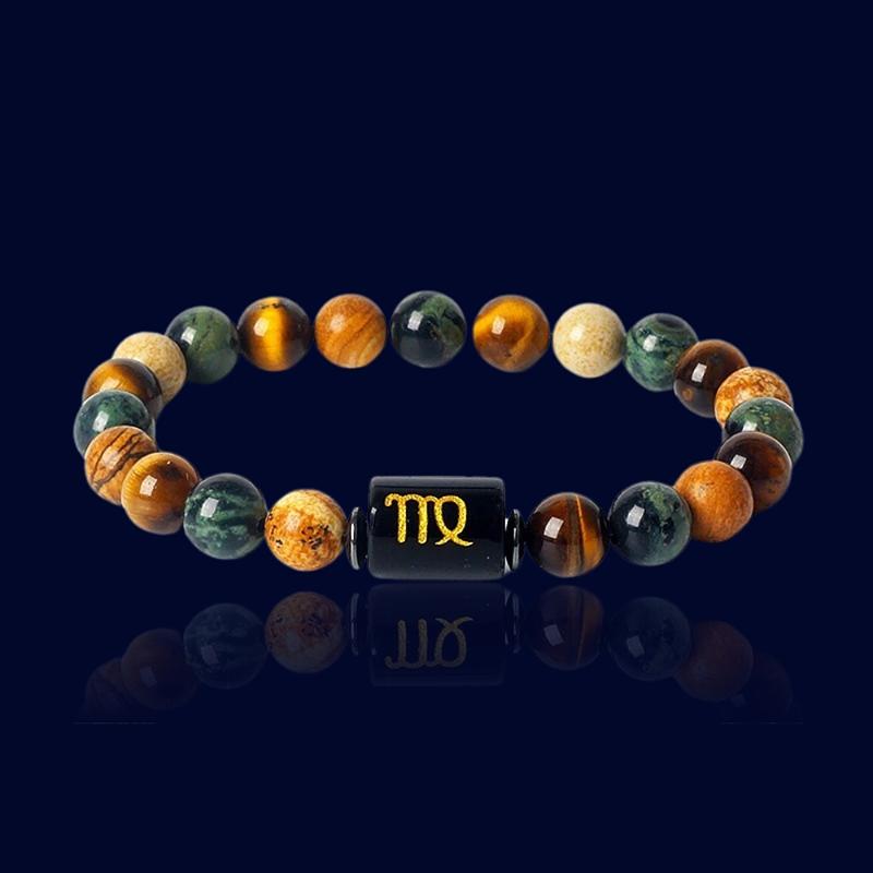 Bracelet du Zodiaque Vierge - Pierre de Jaspe "Hestia"