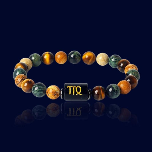 Bracelet du Zodiaque Vierge - Pierre de Jaspe "Hestia"