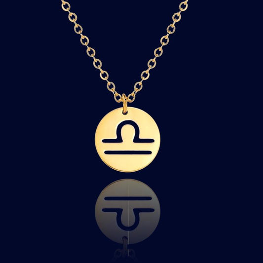 Collier Signe Astrologique Balance - Chainette Bapteme "Hespera"