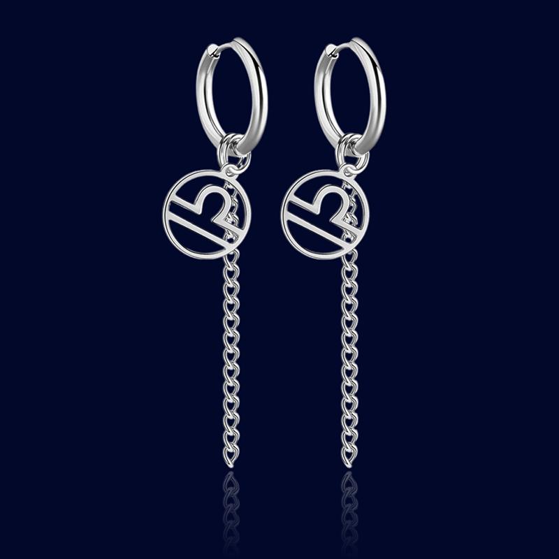 Boucles d'oreilles Pendantes Signe du Zodiaque Balance "Titania"