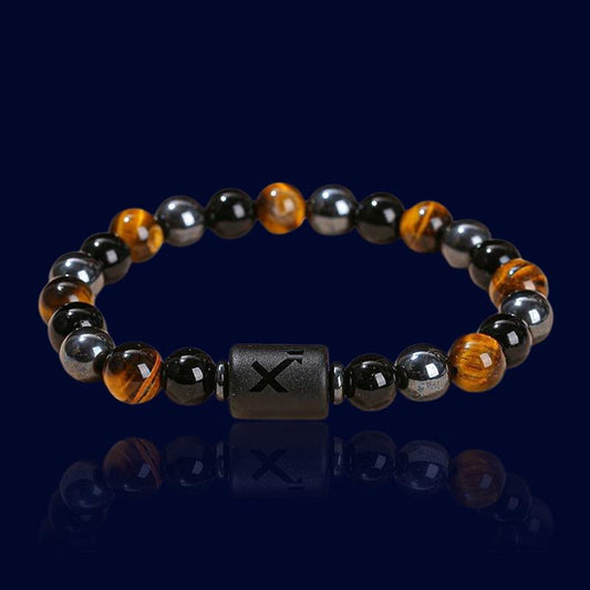 Bracelet Astro Sagittaire - Pierre d'Hématite "Atlas"