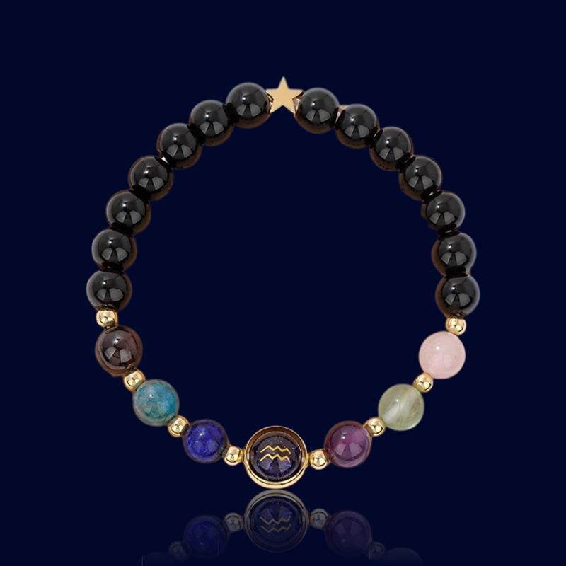 Bracelet Signe Astro Verseau - Pierre naturelle "Eurydice"