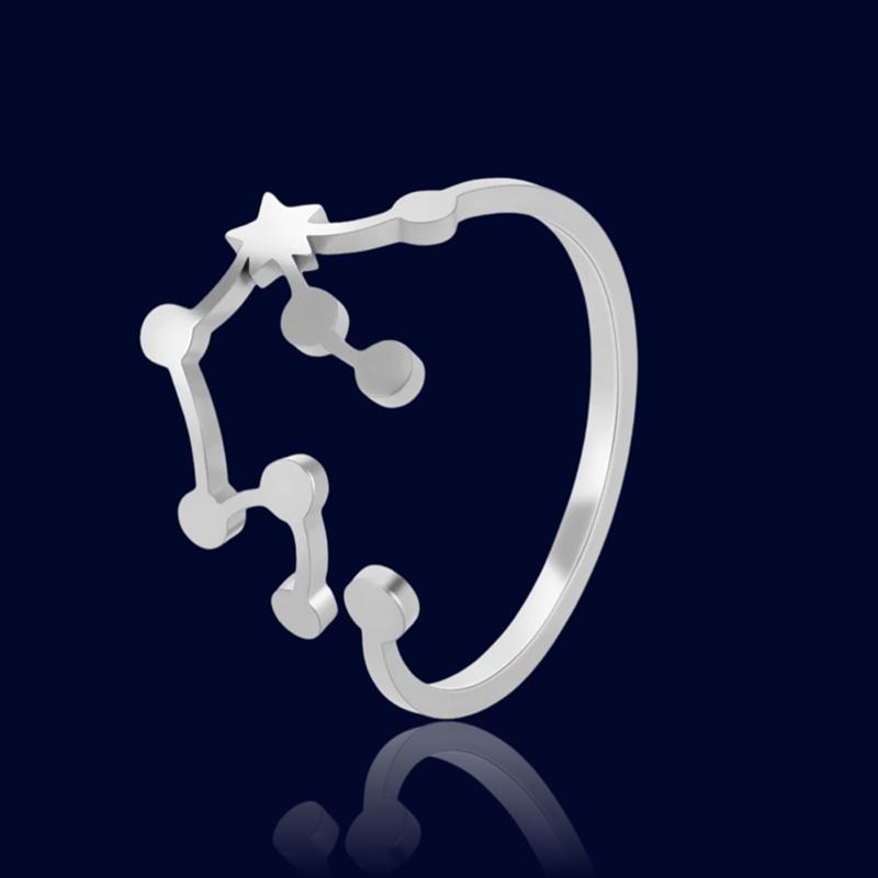 Bague Constellation Astrologique Verseau "Cassiopeia"