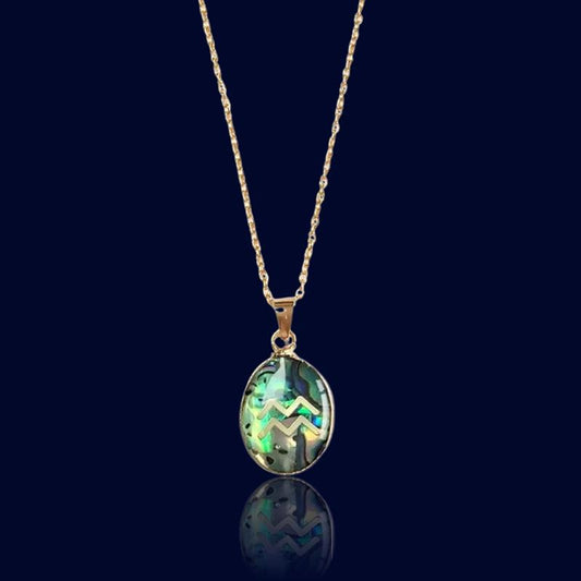 Pendentif Zodiaque Verseau - Pierre de Nacre "Orion"