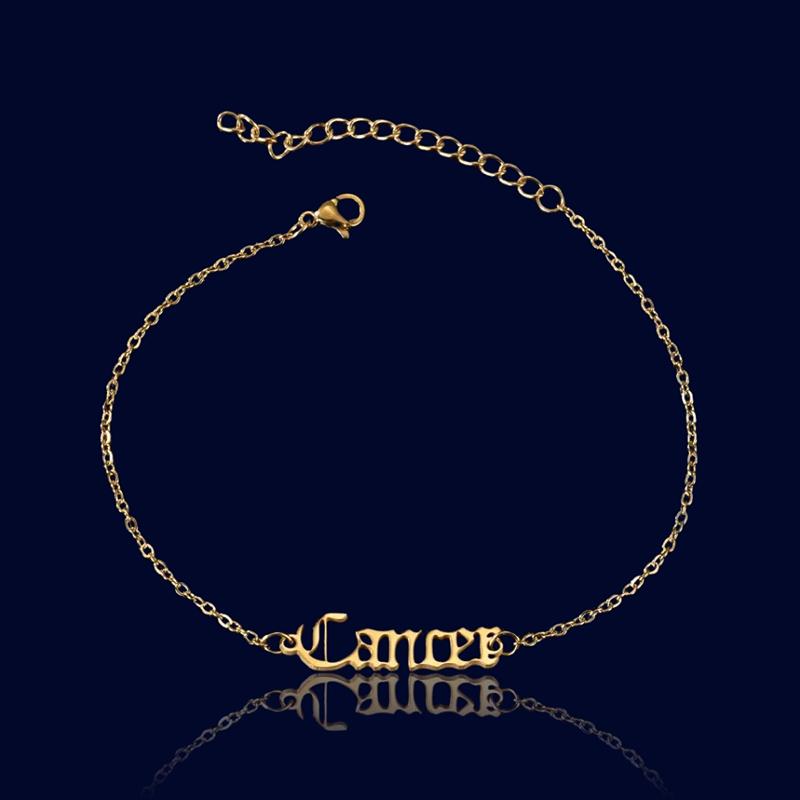 Chaine de cheville Signe Zodiaque Cancer "Ganymède"