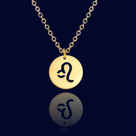 Collier Signe Astrologique Lion - Chainette Bapteme "Hespera"