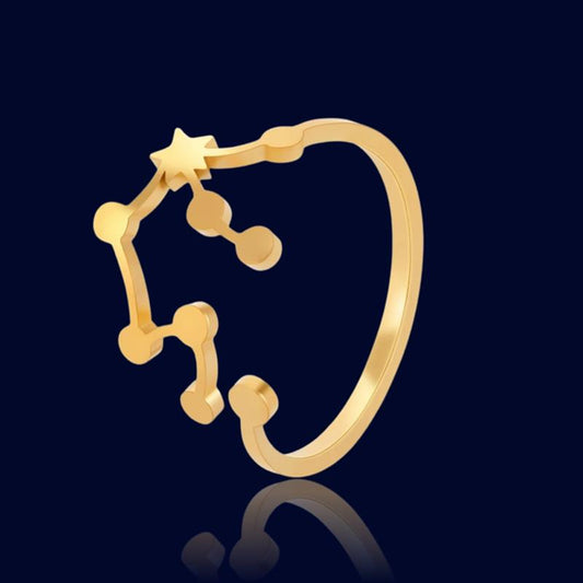 Bague Constellation Astrologique Verseau "Cassiopeia"