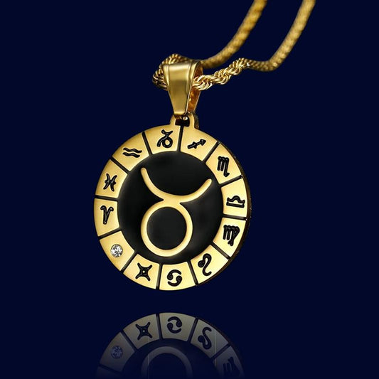 Collier Horoscope Taureau - Pendentif Personnalisé '"Hercule"