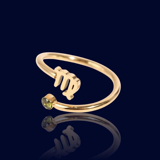 Bague Astro Pierre Vierge "Hecate"