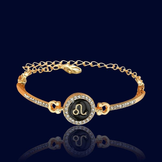 Bracelet Astrologique Lion - Bijou Personnalisé "Hermes"