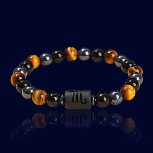 Bracelet Astro Scorpion - Pierre d'Hématite "Atlas"