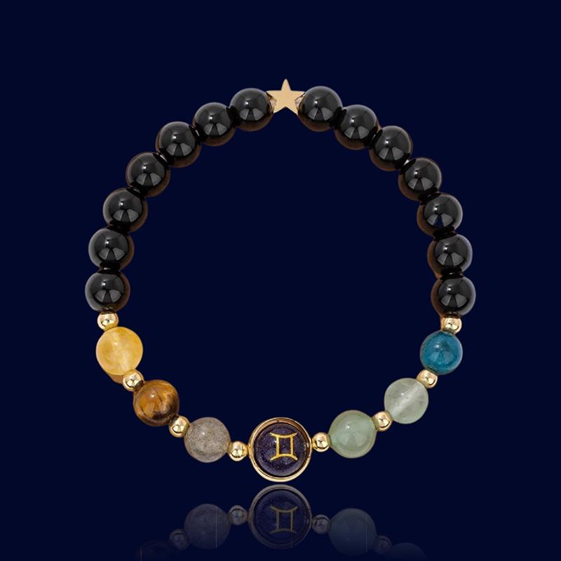 Bracelet Signe Astro Gémeaux - Pierre naturelle "Eurydice"