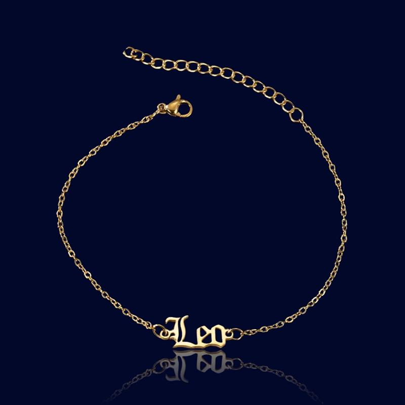 Chaine de cheville Signe Zodiaque Lion "Ganymède"