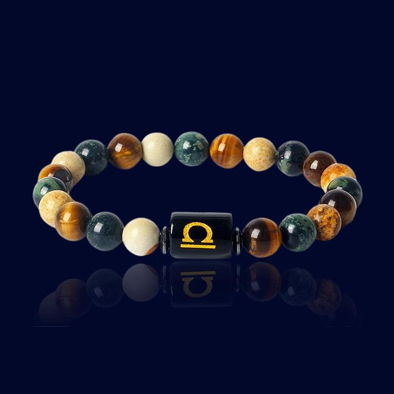 Bracelet du Zodiaque Balance - Pierre de Jaspe "Hestia"