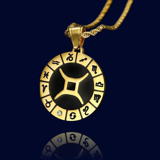 Collier Horoscope Gémeaux - Pendentif Personnalisé '"Hercule"