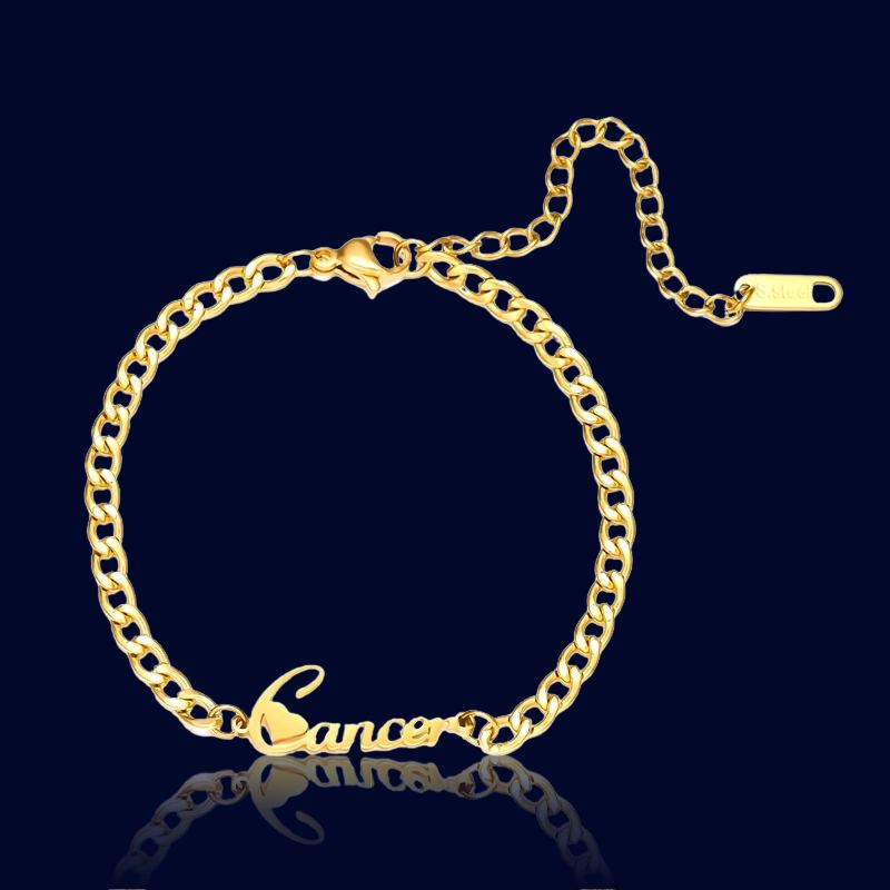 Gourmette Zodiaque Cancer - Bijou Ecriture "Eros"