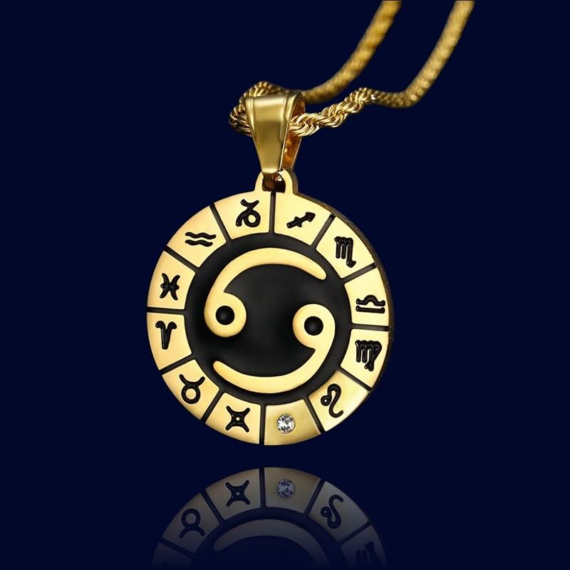 Collier Horoscope Cancer - Pendentif Personnalisé '"Hercule"