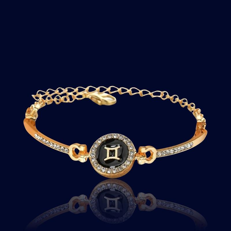 Bracelet Astrologique Gémeaux - Bijou Personnalisé "Hermes"
