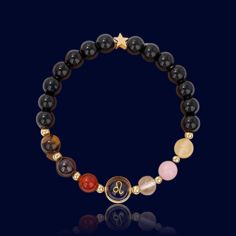 Bracelet Signe Astro Lion - Pierre naturelle "Eurydice"