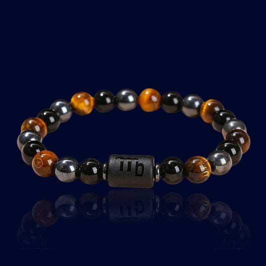 Bracelet Astro Vierge - Pierre d'Hématite "Atlas"