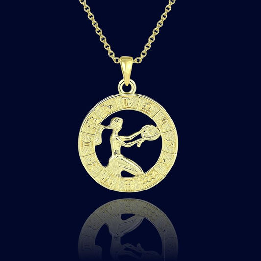 Collier Astro Vierge - Pendentif Cuivre "Aeolus"