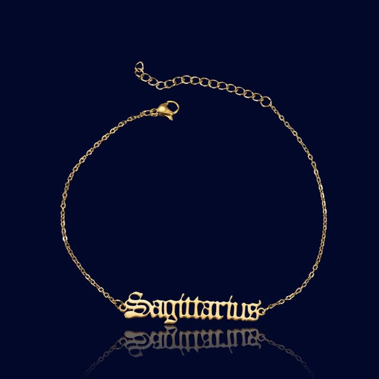 Chaine de cheville Signe Zodiaque Sagittaire "Ganymède"