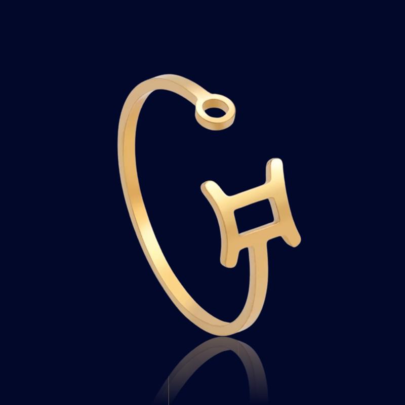 Bague Signe du Zodiaque Personnalisé Gémeaux "Lyra"