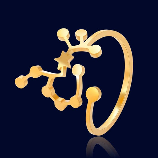 Bague Constellation Astrologique Sagittaire "Cassiopeia"
