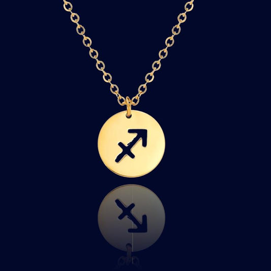 Collier Signe Astrologique Sagittaire - Chainette Bapteme "Hespera"