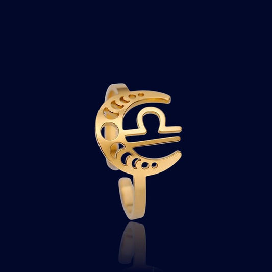 Bague Signe Astro Lunaire Balance "Astrae"