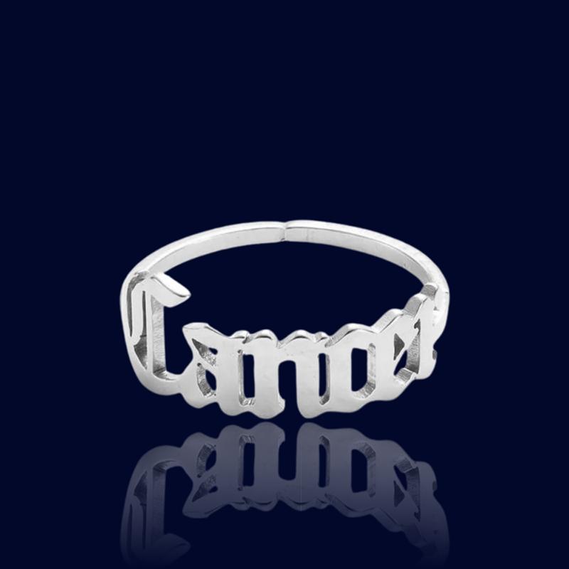 Bague Signe Zodiaque Ecriture Cancer "Alcyone"